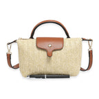 Crossbody Bag with Beige Accents - Apricot