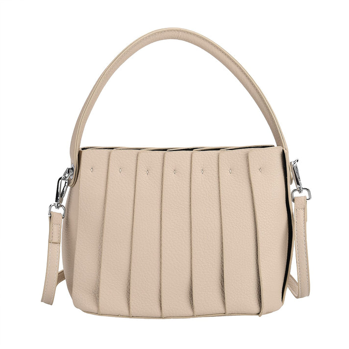 Crossbody Bag with Pleated Design &amp; Top Handle - Green 8043364 1