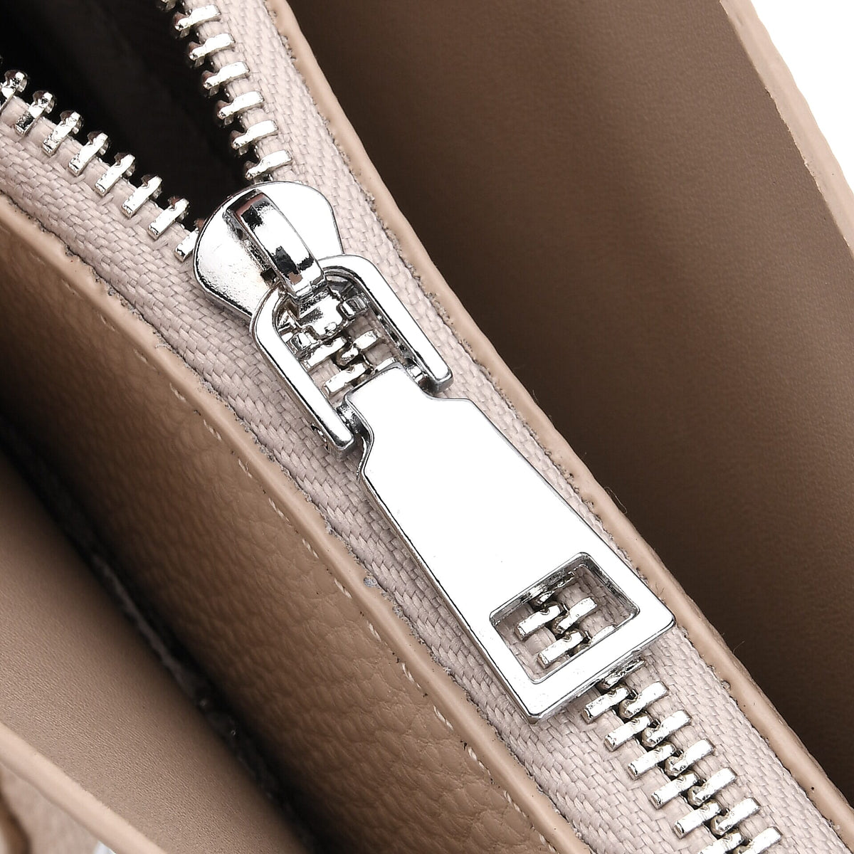 Genuine Leather Tote Bag - Beige 8228495 7