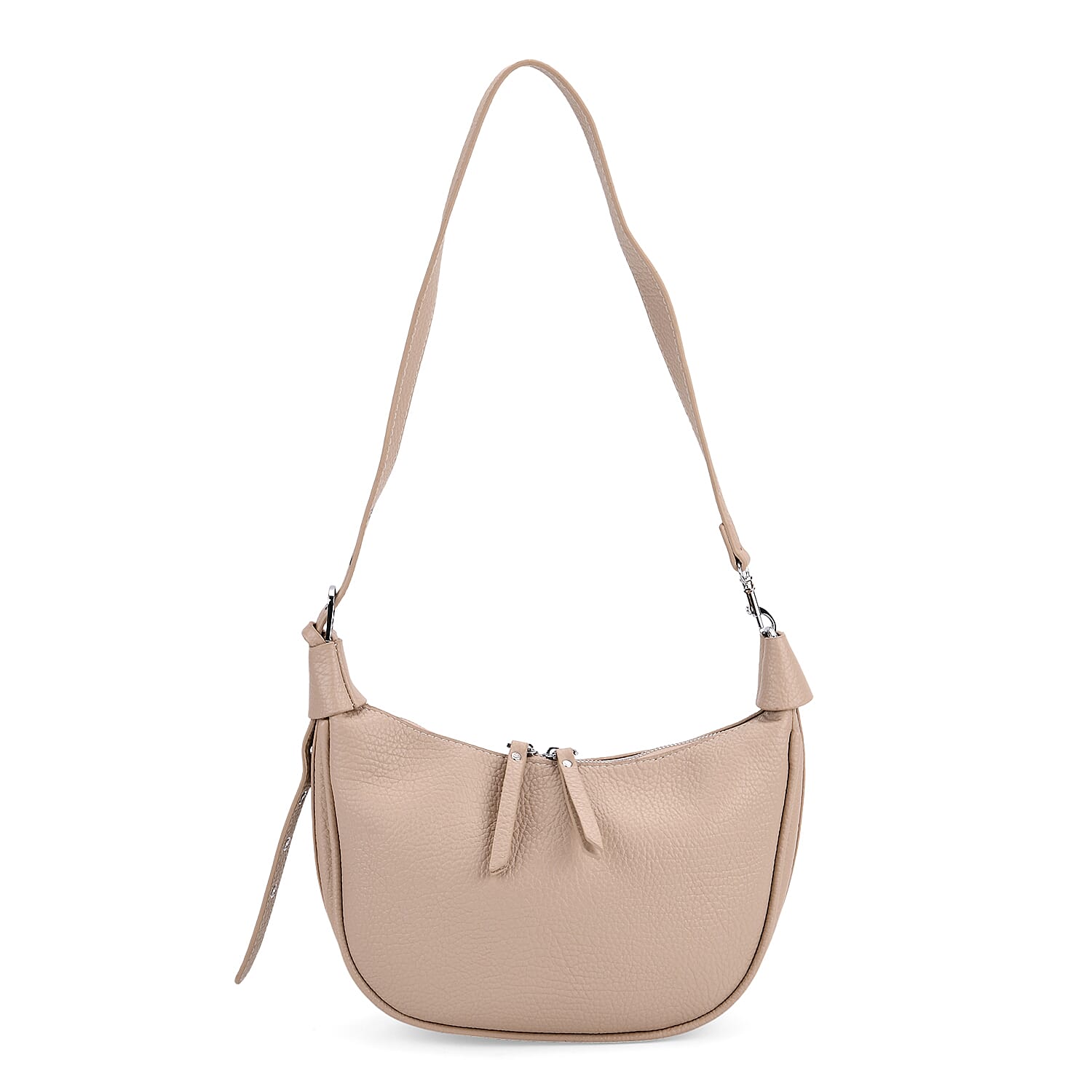 Casual Crescent Shoulder Bag - Khaki V32489693 0