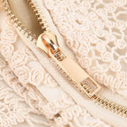 Crochet Crescent Sling Bag with Adjustable Strap - White