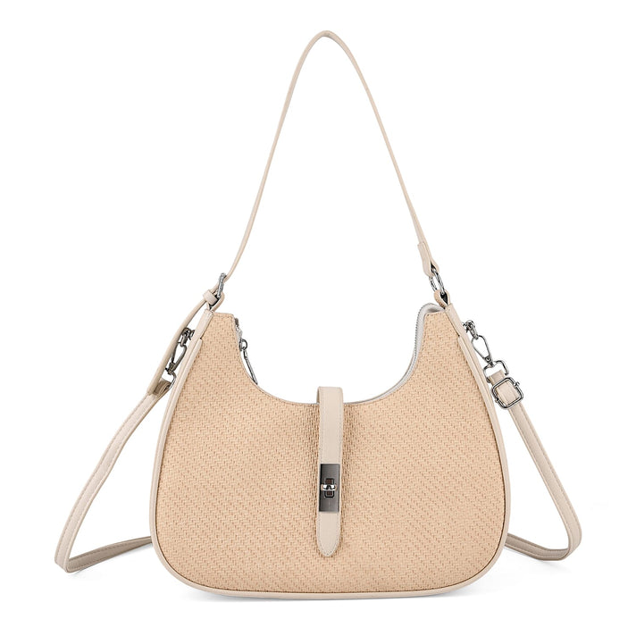 Elegant Hobo Shoulder Bag with Adjustable Strap - Black 8414347 1