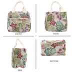 Set of 2 Tropical Print Insulated Tote Bags - Multicolour