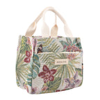 Set of 2 Tropical Print Insulated Tote Bags - Multicolour