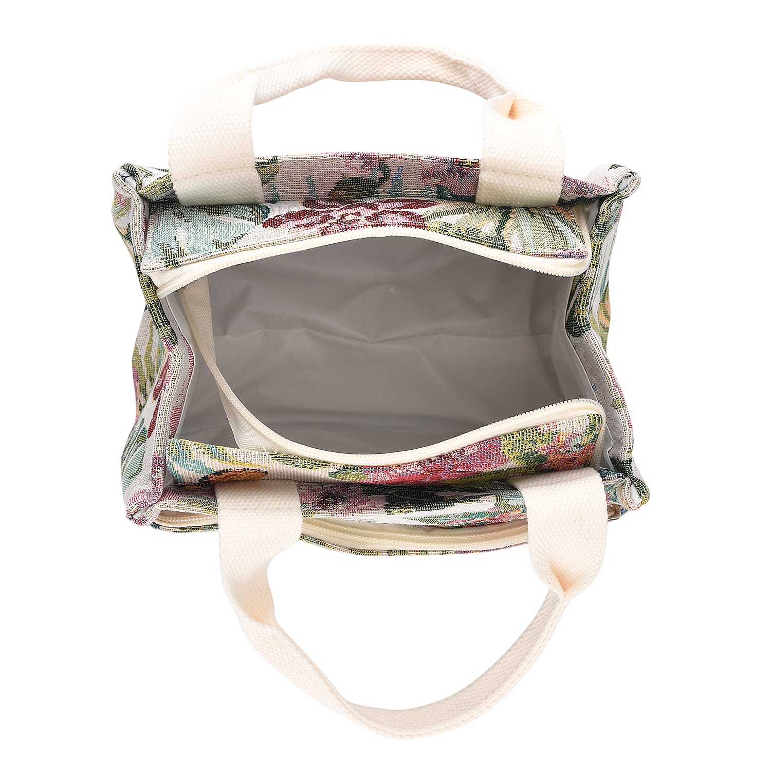 Set of 2 Tropical Print Insulated Tote Bags - Multicolour V32515881 8