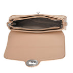 Designer Inspired - Convertible Dual-Strap Convertible Baguette Crossbody & Shoulder Bag - Camel