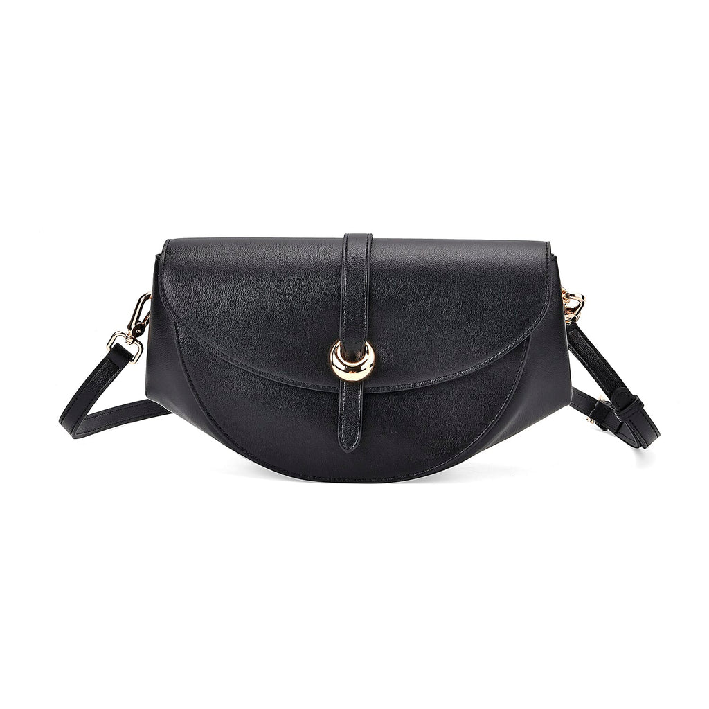 The Sumptuous Collection from Grand Pelle 100% Italian Leather Bag - Black