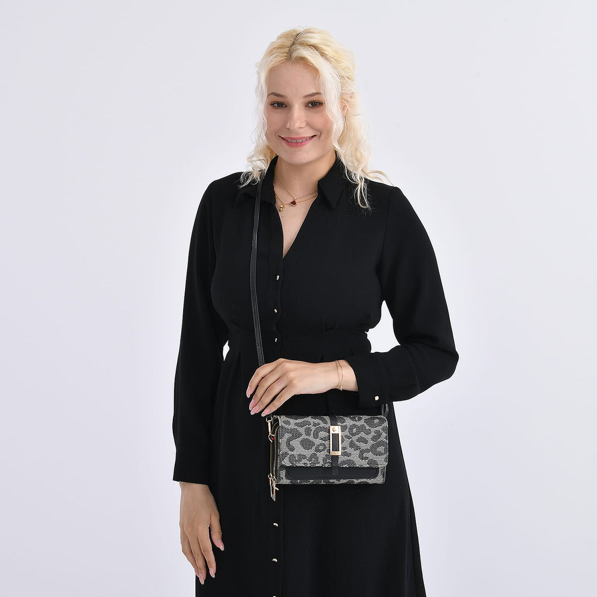 Crossbody Bag (Size - One Size) - Black &amp; Black V32579629 2