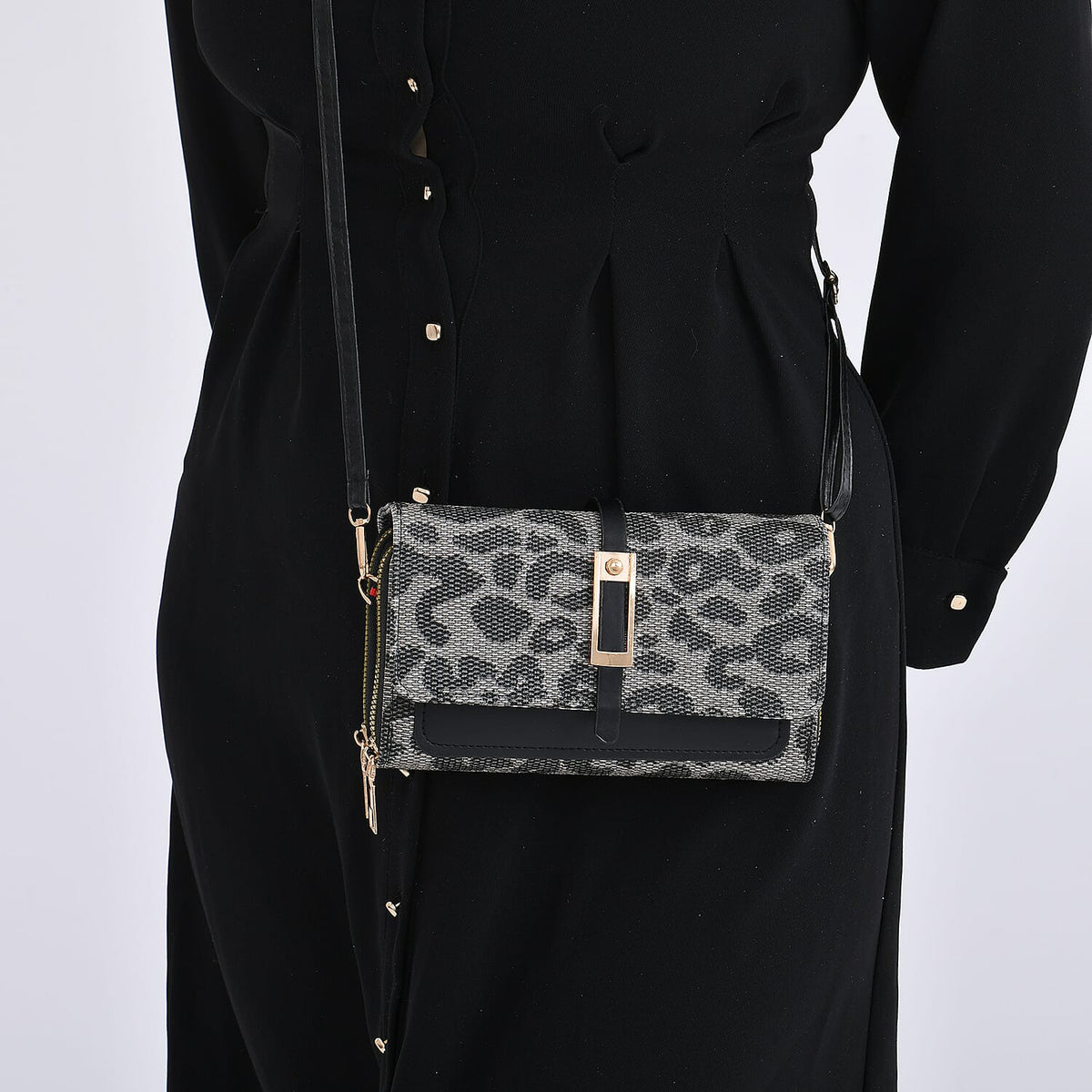 Crossbody Bag (Size - One Size) - Black &amp; Black V32579629 3