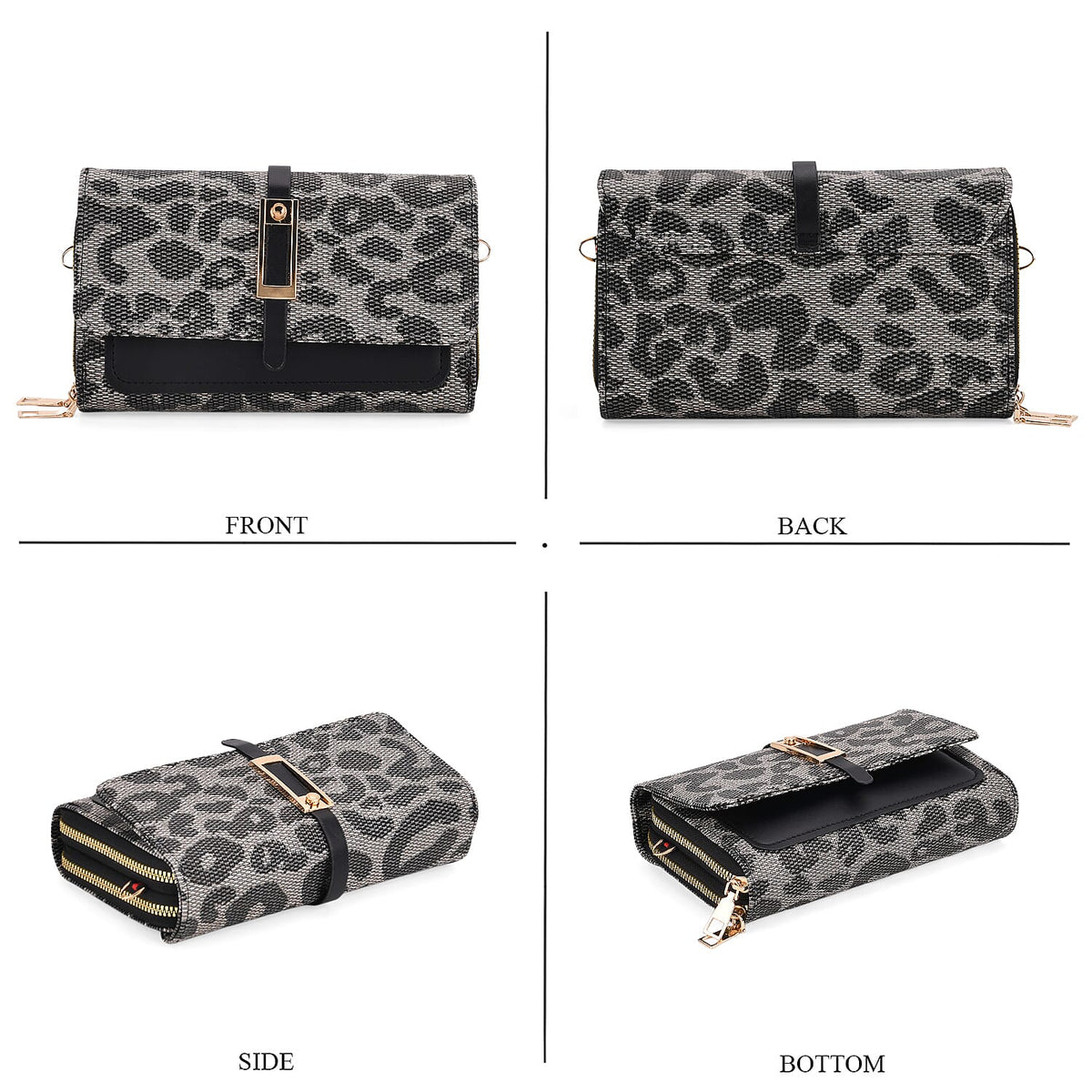 Crossbody Bag (Size - One Size) - Black &amp; Black V32579629 4