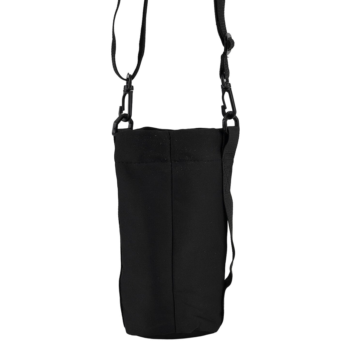 Insulated Style Coffee-Water Bottle Carrier with Wide Crossbody Strap - Black 8430904 7