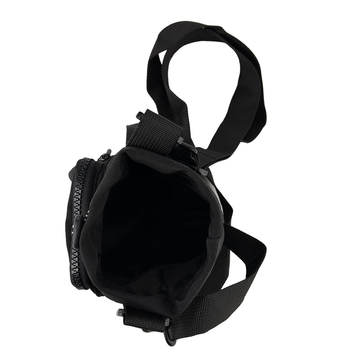 Insulated Style Coffee-Water Bottle Carrier with Wide Crossbody Strap - Black 8430904 8