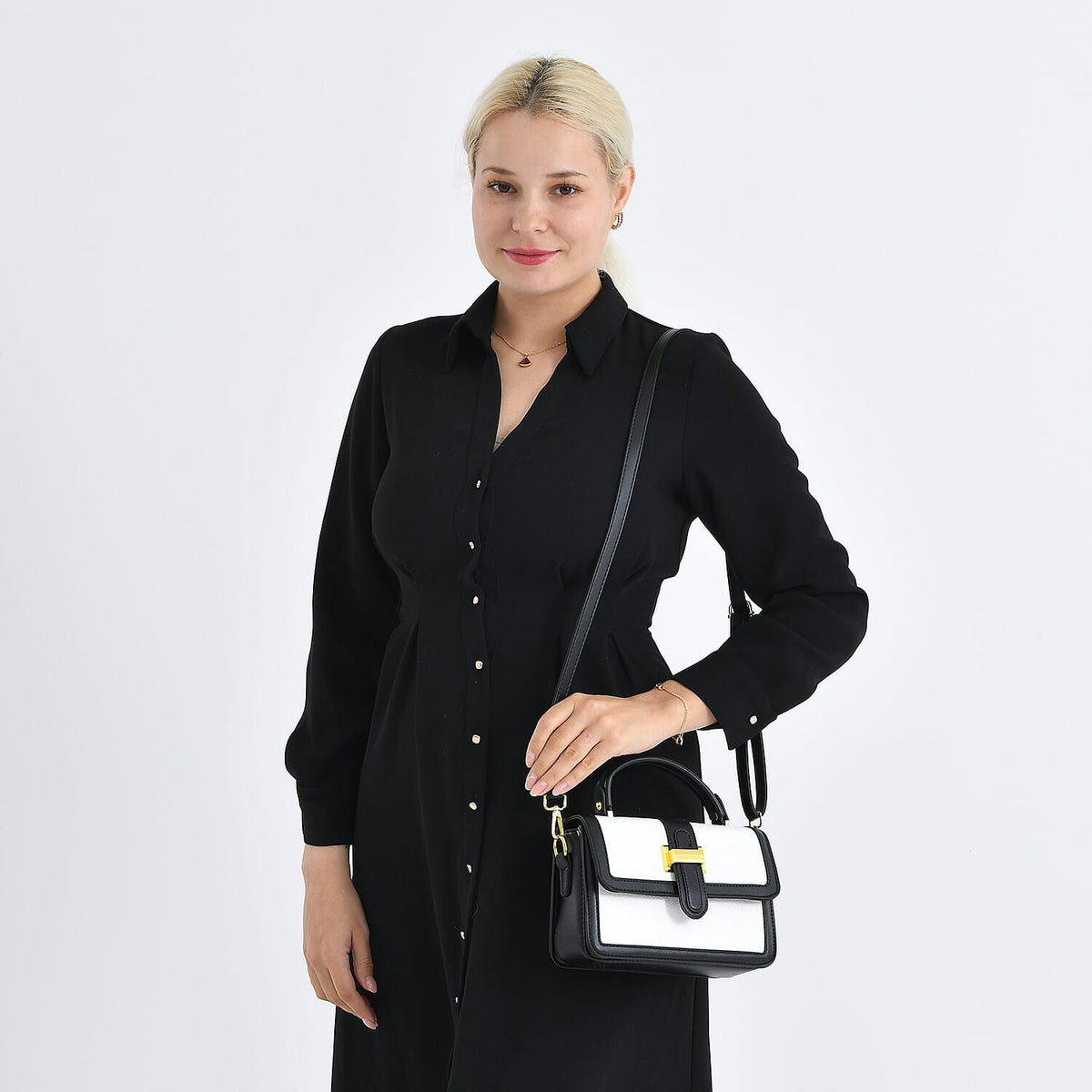Crossbody Bag (Size - One Size) - Black White V32576351 3