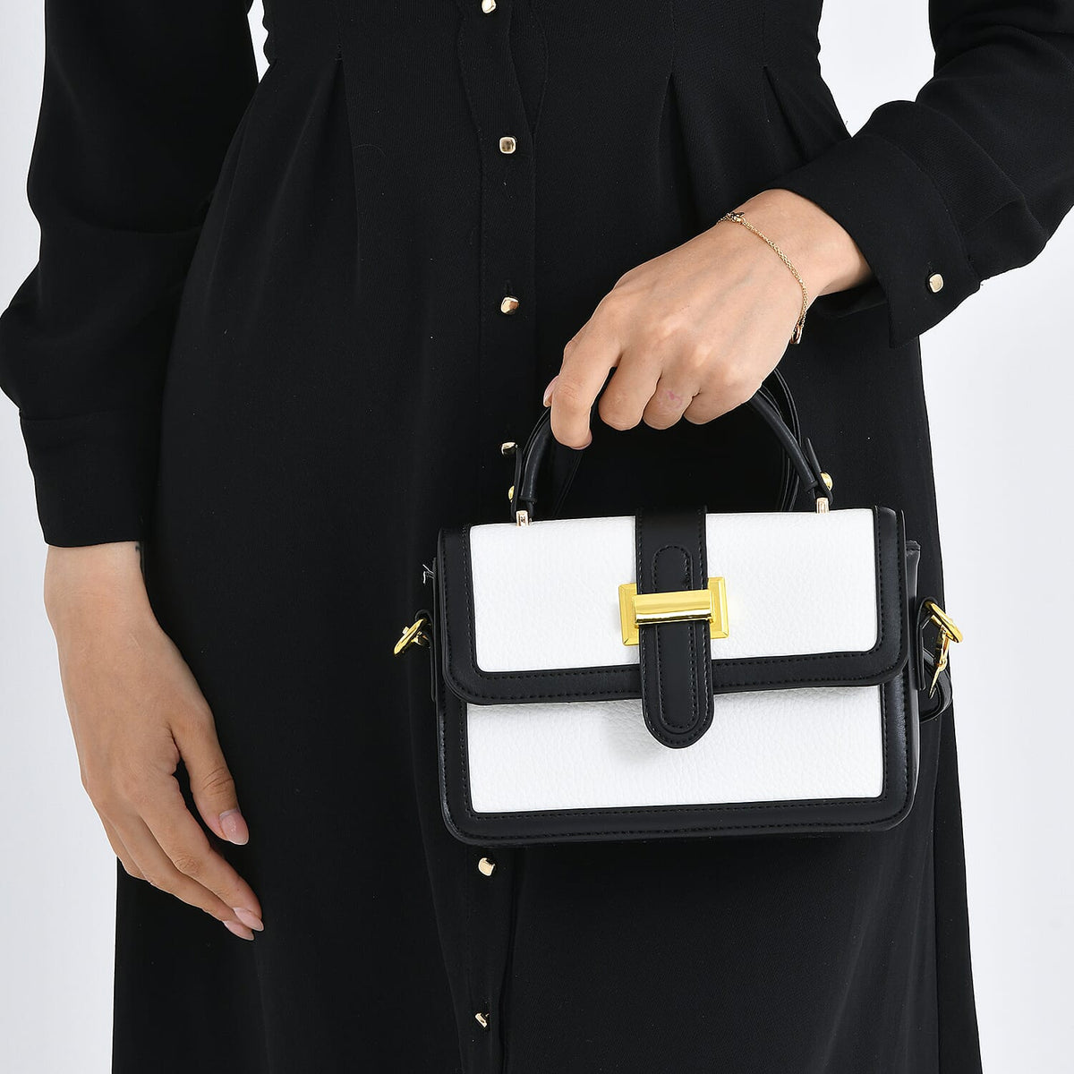 Crossbody Bag (Size - One Size) - Black White V32576351 4