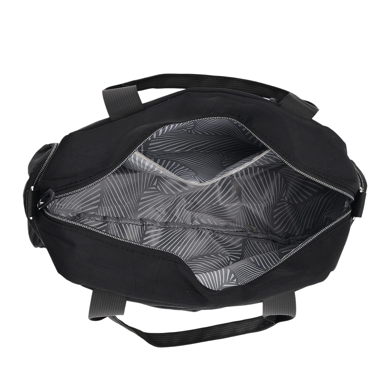 Multi-Pocket Handbag with Crossbody Strap (120 cm) - Black 8230593 6