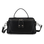 Milan Closeout- Full Grain 100% Genuine Leather Handbag -Black