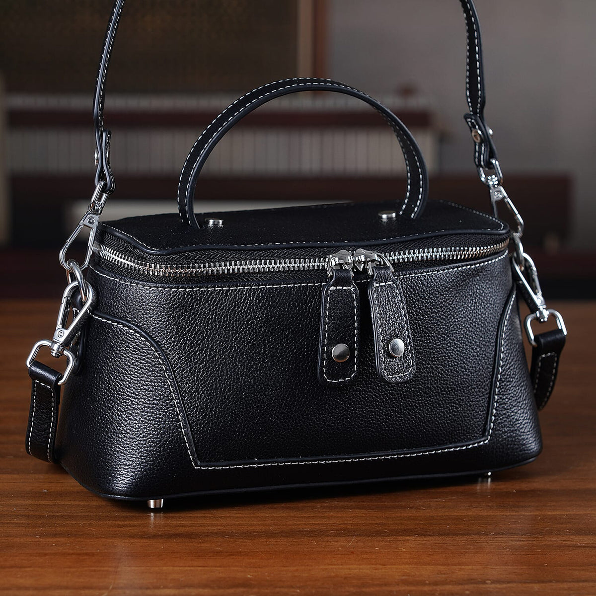 Milan Closeout- Full Grain 100% Genuine Leather Handbag 8377462 2