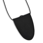 Genuine Leather Magnetic Sunglass Holder Strap - Black