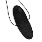 Genuine Leather Magnetic Sunglass Holder Strap - Black