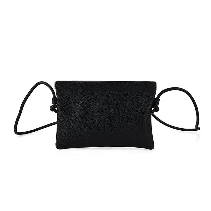 Genuine Leather Slim Crossbody Bag - Black 8413801 1