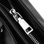 Limited Edition Designer Inspired - Premium Leather Shoulder Bag with Dual Interchangeable Straps - Black