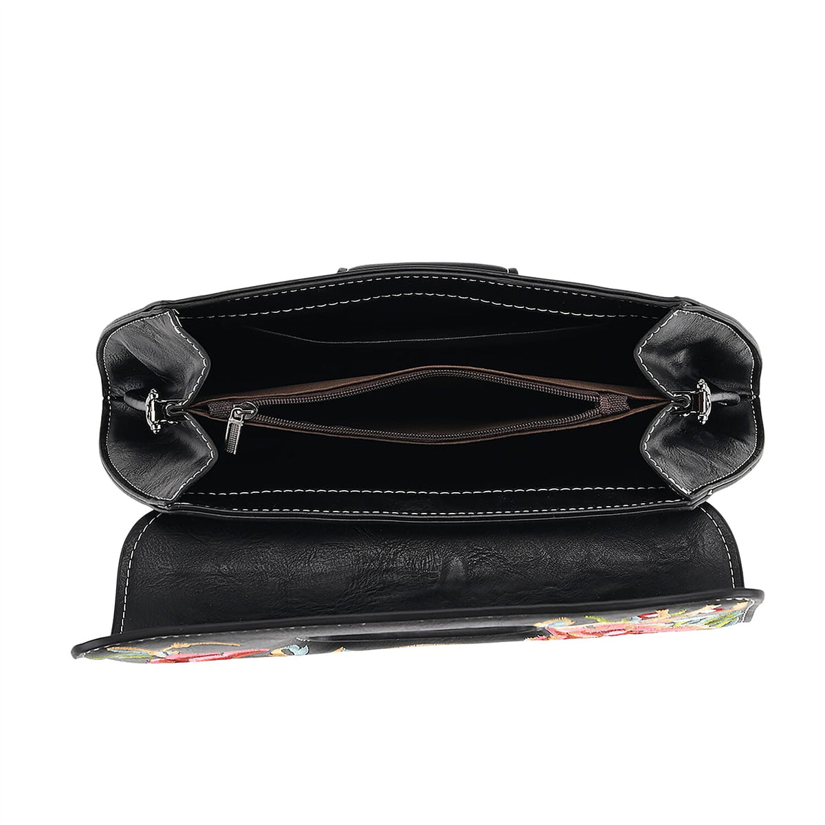 Floral Embroidered Crossbody Bag 8420296 6