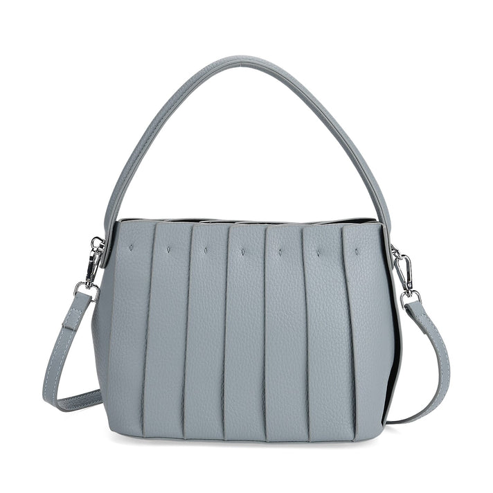 Crossbody Bag with Pleated Design &amp; Top Handle - Green 8043364 1