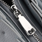 Crossbody Bag with Pleated Design & Top Handle - Blue