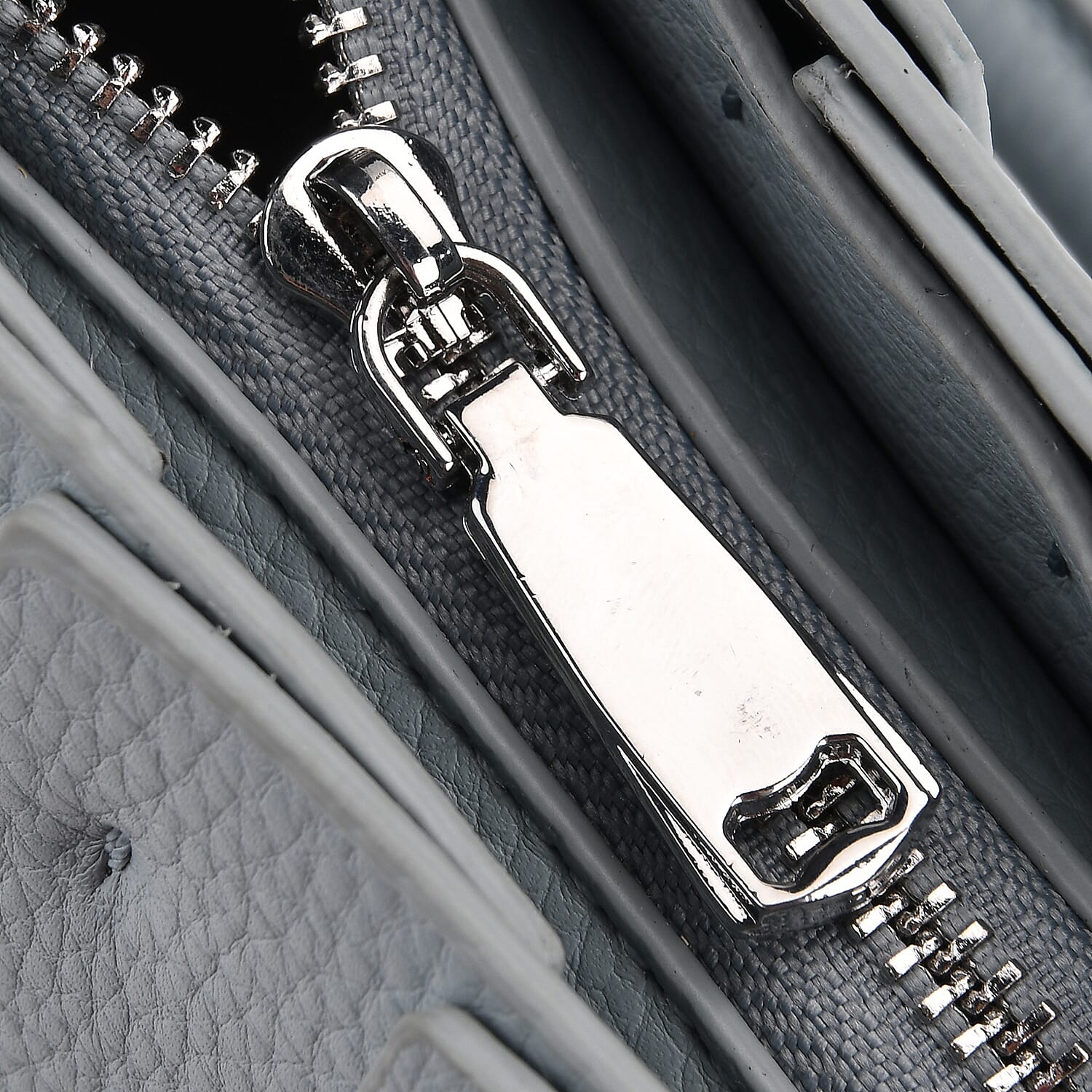 Crossbody Bag with Pleated Design &amp; Top Handle - Blue V32512932 6
