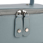 Milan Closeout- Full Grain 100% Genuine Leather Handbag -Grey