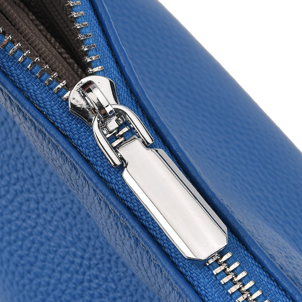 Designer Inspired Genuine Leather Mini Crossbody Bag Wth Top Handle (Size - One Size) - Blue V32638484 7