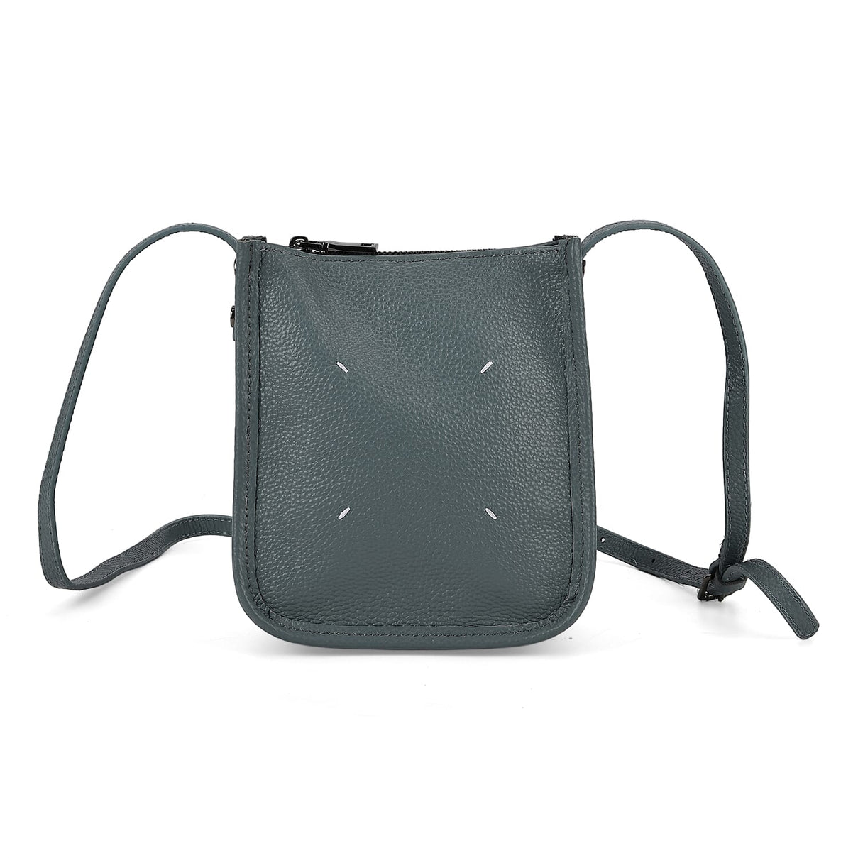 Genuine Leather Crossbody Bag - Pastel Light Teal V32514181 0