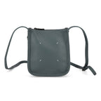 Genuine Leather Crossbody Bag - Pastel Light Teal