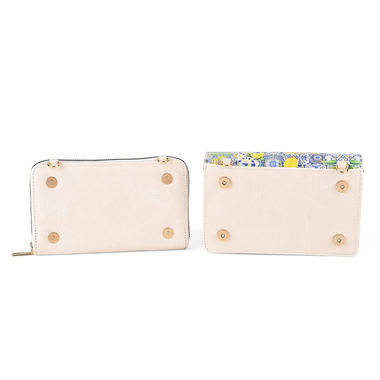 Designer-Inspired RFID-Protected Lemon Print Shoulder Bag with a Chain Strap - Blue 8480562 7