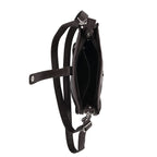 Styled By Patchwork Crossbody Bag with Adjustable Shoulder Strap - Brown