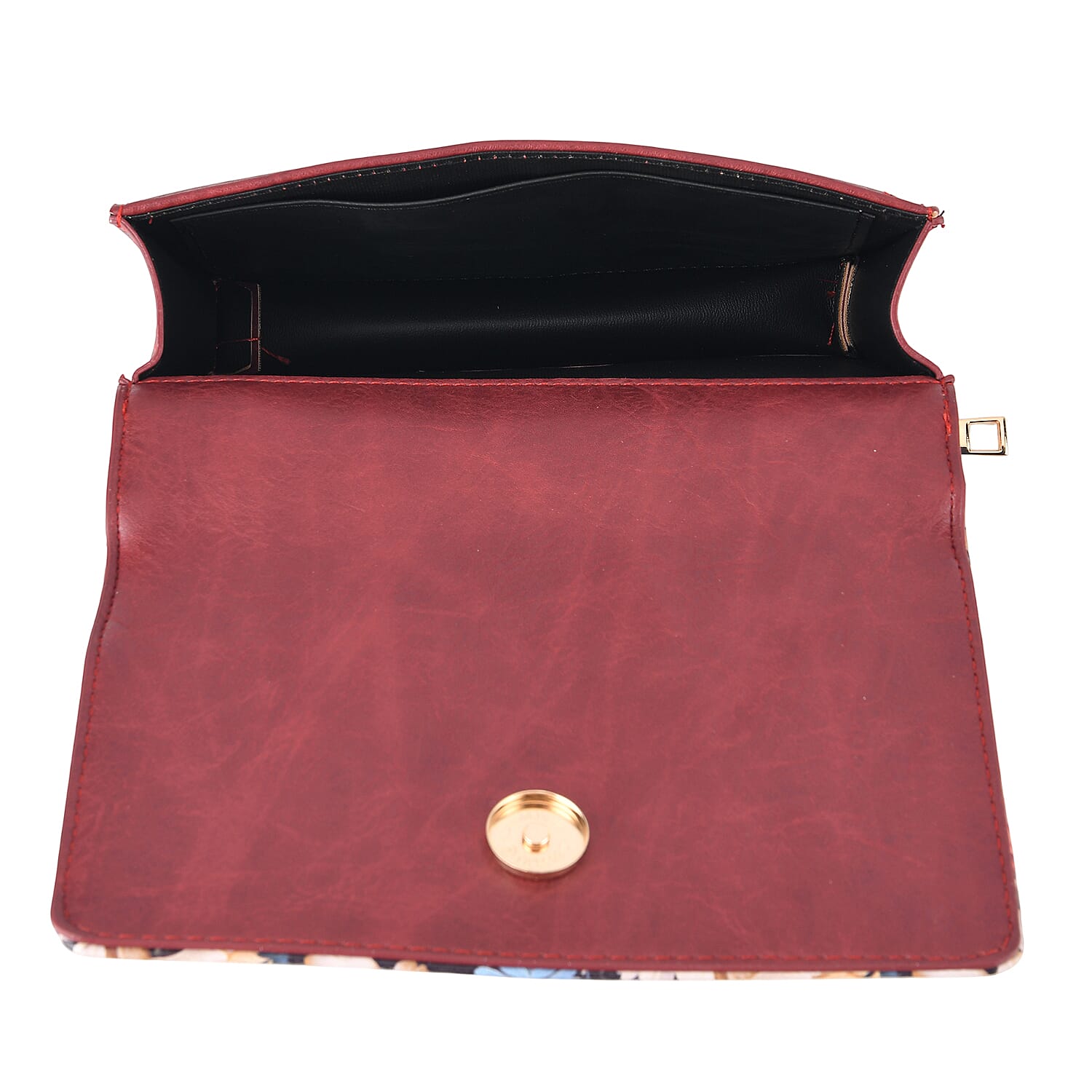 Designer-Inspired RFID-Protected Flower Print Shoulder Bag with a Magnetic Detachable Wallet - Chain Strap included - Tapestry Rose V32490993 9