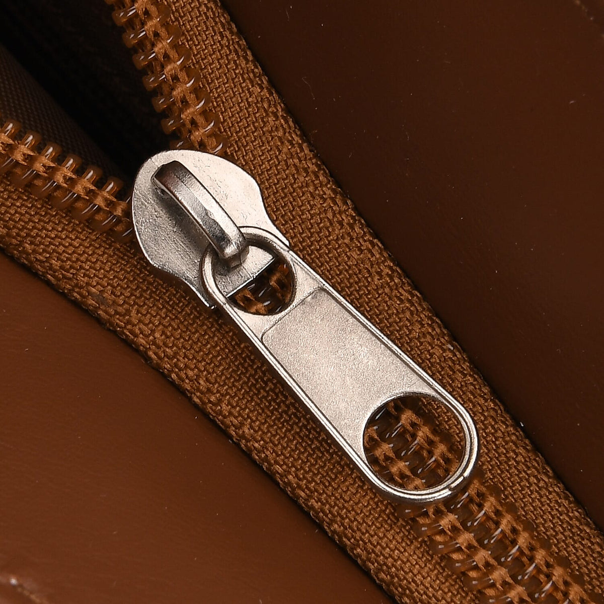 100% Leather Crossbody Bag with Adjustable Shoulder Strap - Camel 8099217 6