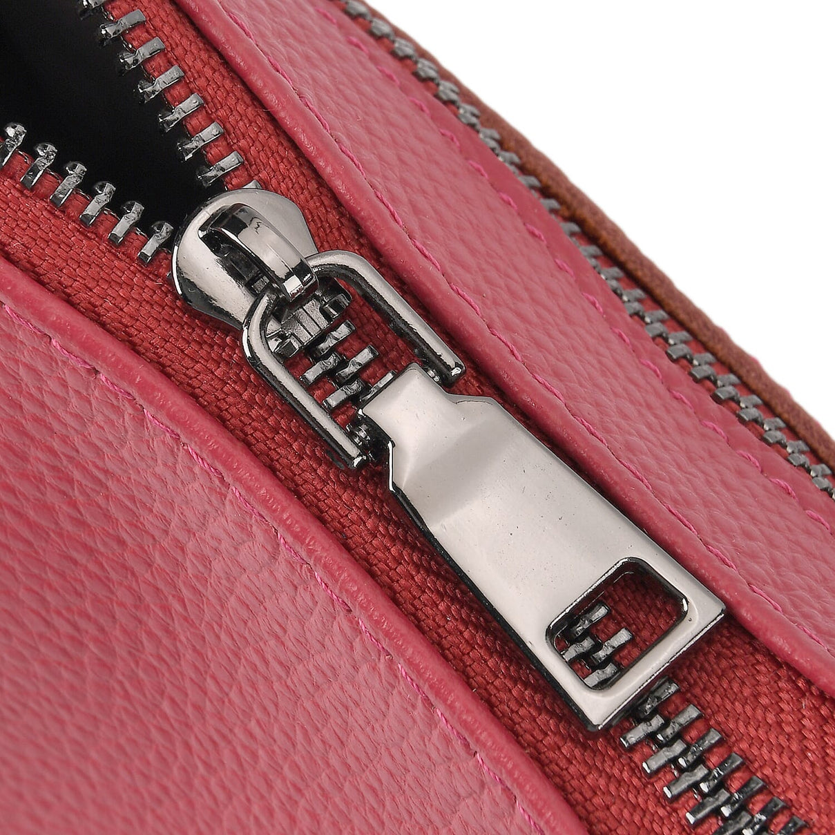 Genuine Leather Crossbody Bag - Fuchsia V32513559 7
