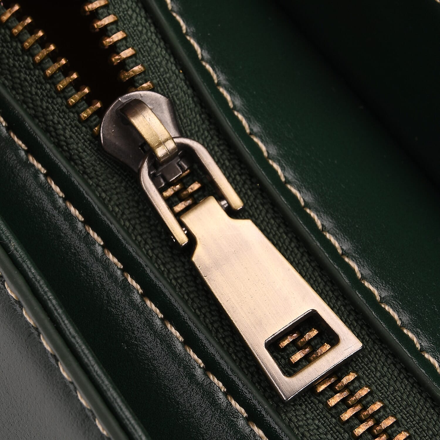 Genuine Leather Top Handle Satchel Bag with Adjustable Long Shoulder Straps - Dark Green 8164097 7