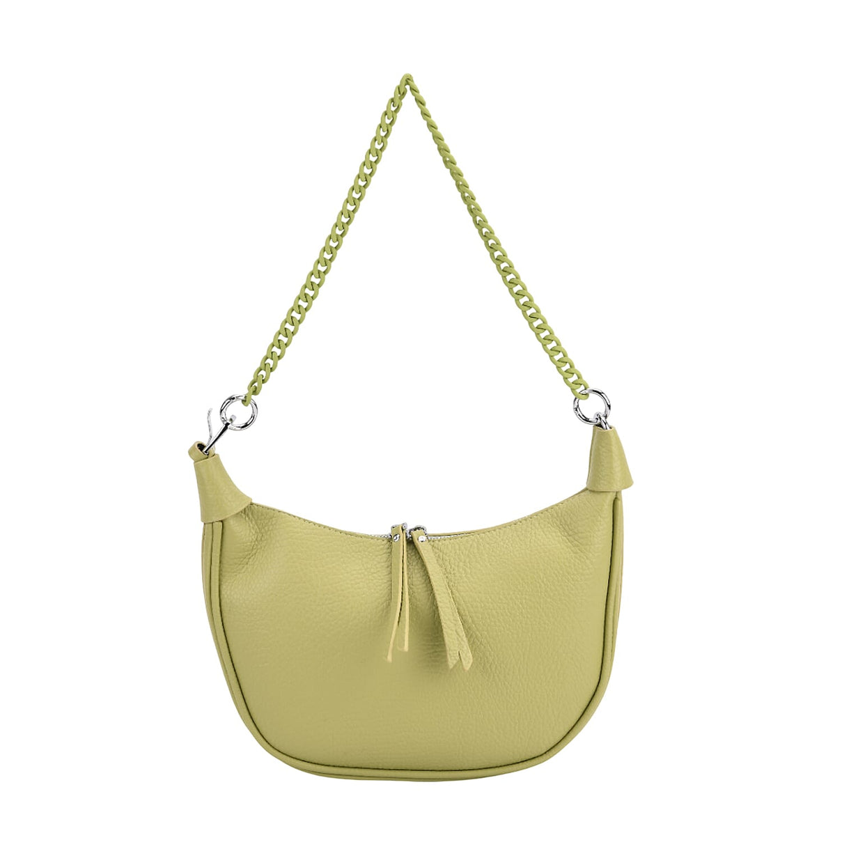 Casual Crescent Shoulder Bag - Green V32513843 5
