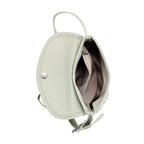 Woven Pattern Crossbody Bag with Flap Closure - Pistachio Green