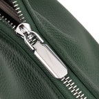 Designer Inspired Genuine Leather Mini Crossbody Bag Wth Top Handle (Size - One Size) - Green