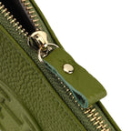 THE LUXURY TO OWN - Designer Inspired 100% Premium Genuine Leather Embossed Crossbody Bag - Green