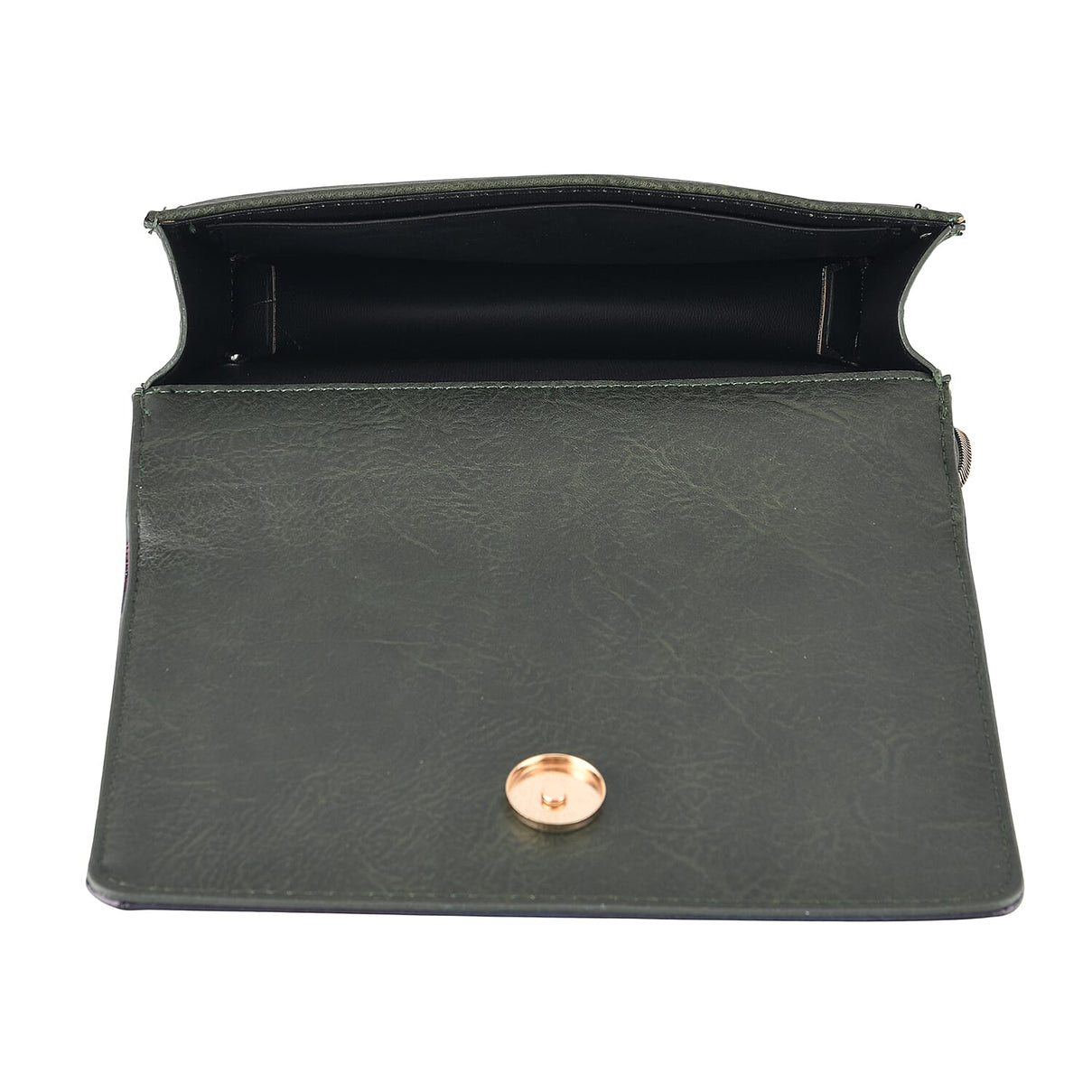 Designer-Inspired RFID-Protected Flower Print Shoulder Bag with a Magnetic Detachable Wallet - Chain Strap included  - Cornish Floral V32519683 9
