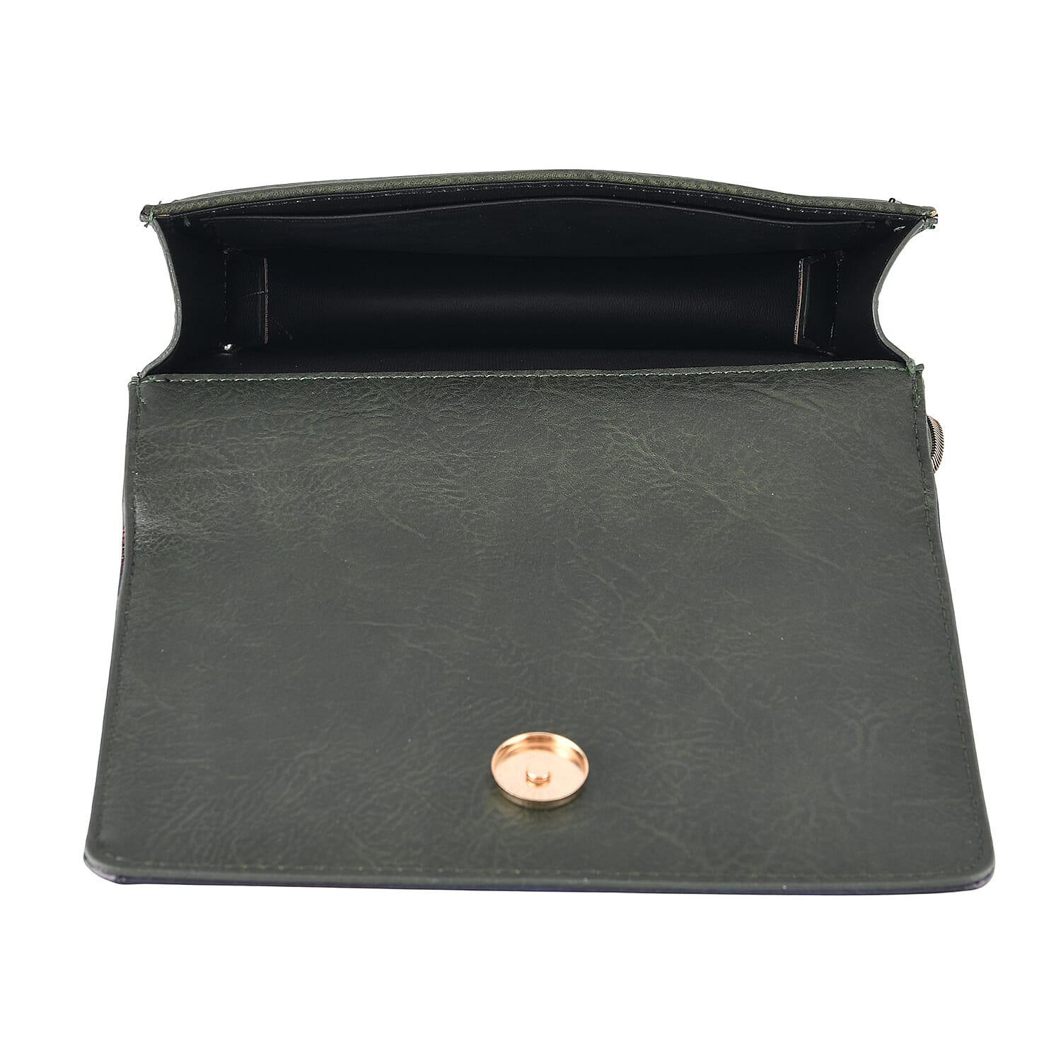 Designer-Inspired RFID-Protected Flower Print Shoulder Bag with a Magnetic Detachable Wallet - Chain Strap included  - Cornish Floral V32519683 9