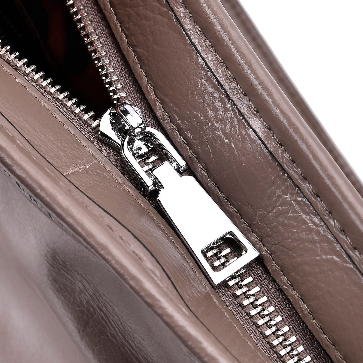 Closeout Deal Genuine Leather Tote Bag with Detachable Shoulder Strap - Grey 8031653 9