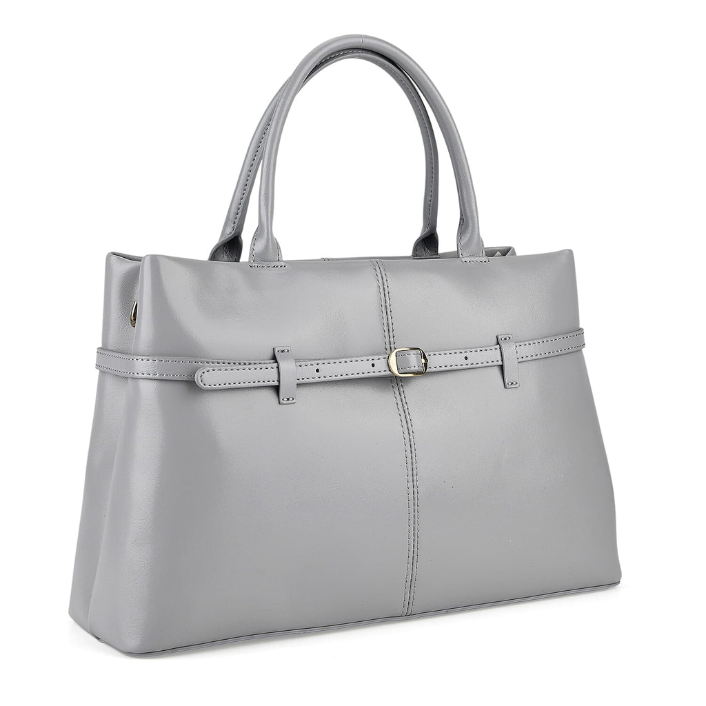 Designer Inspired- 100% Genuine Leather Tote  Bag - Cornflower