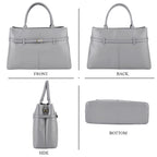 Designer Inspired- 100% Genuine Leather Tote  Bag - Cornflower