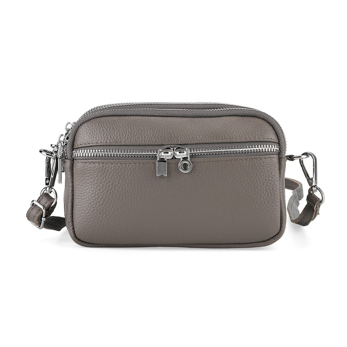 Genuine Leather Designer Minimalist Shoulder Bag - Off White 8411800 1