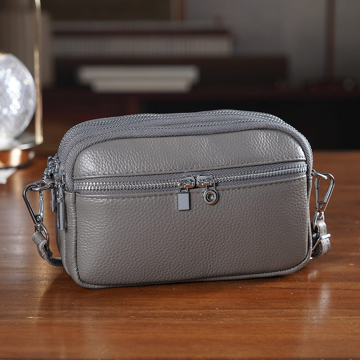 Genuine Leather Designer Minimalist Shoulder Bag - Off White 8411800 2